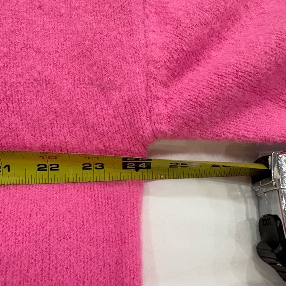 John + Jenn Pink Sweater Dalton Vneck Sweater in Wild NWT - Picture 6 of 10